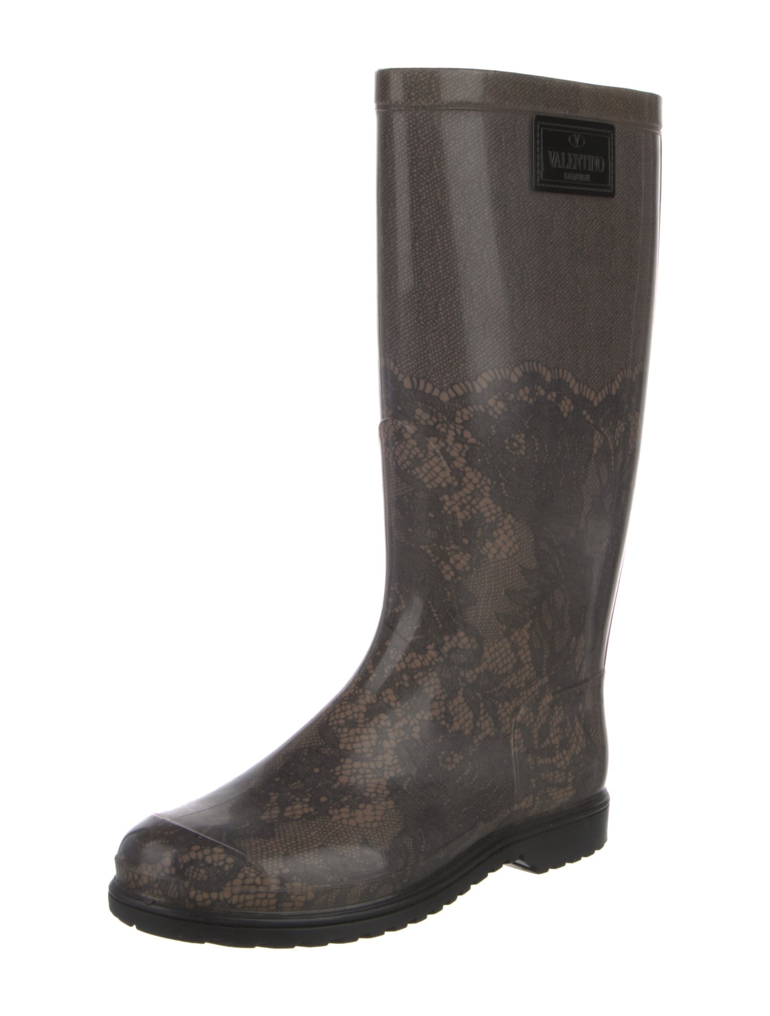Valentino Rubber Printed Rain Boots